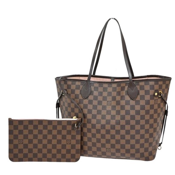 LOUIS VUITTON Neverfull MM Shoulder Tote Bag Damier Leather BN - Picture 1 of 16